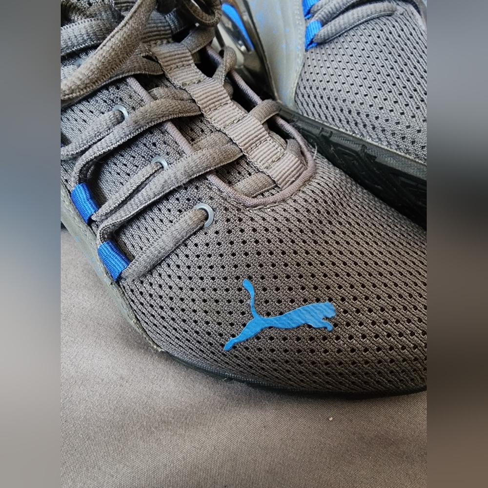 Puma Kids Sneakers - Gray and Blue - Picture 4 of 15